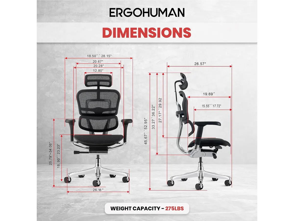 Ergohuman ME7ERG GEN2: Silla Ergonómica para Oficina
