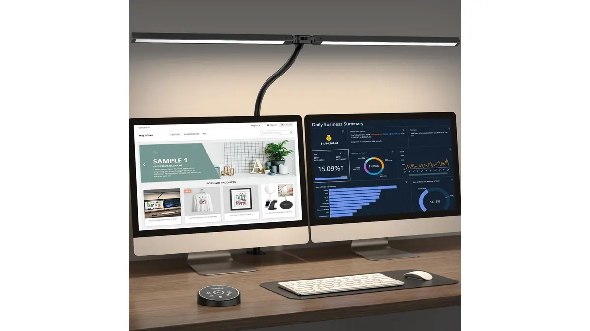 Pzloz LED Desk Lamp: Iluminación Versátil para tu Escritorio